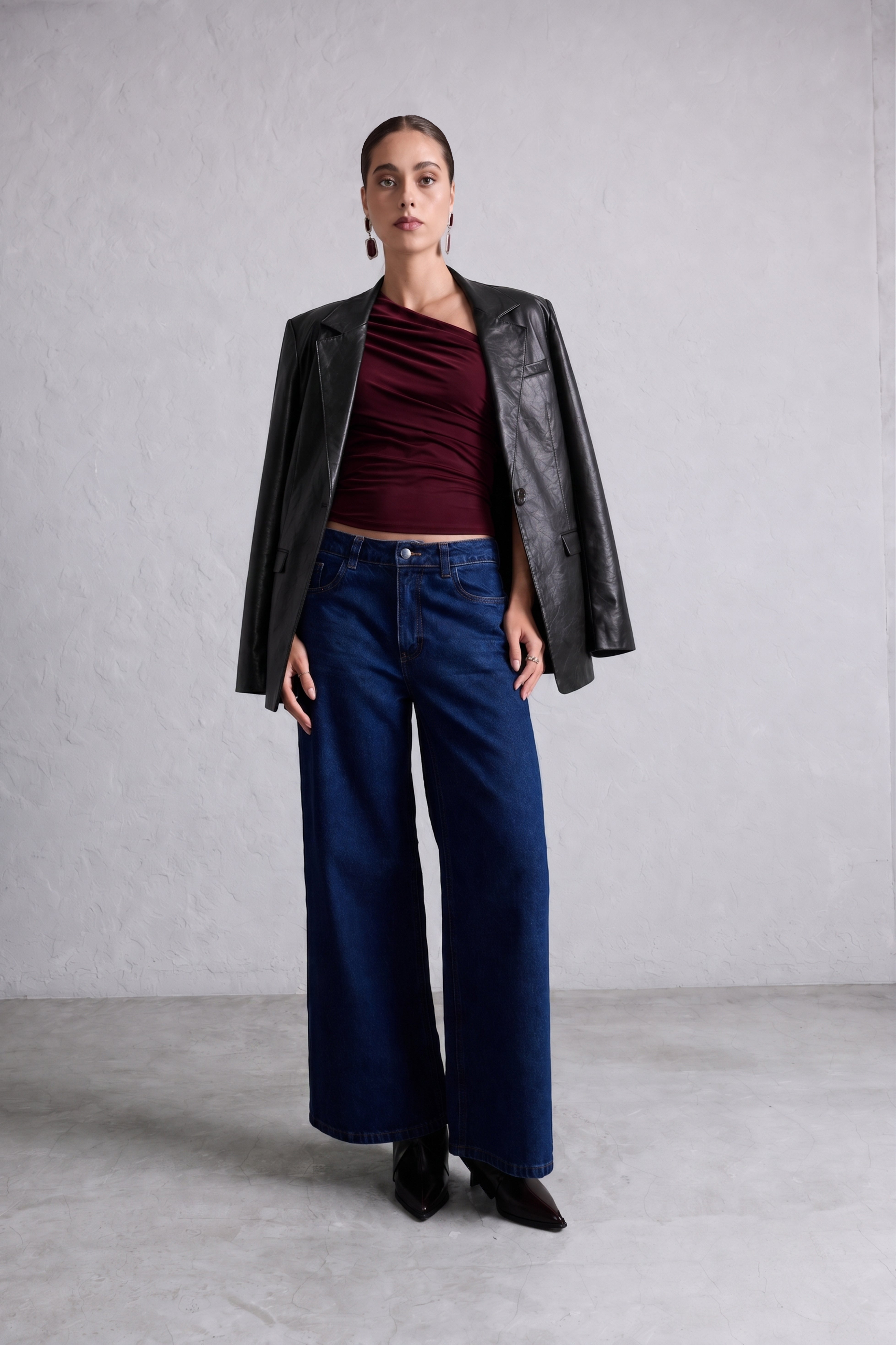 Blazer Leather Slim - Negro