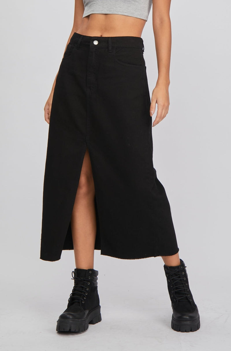 Denim Midi Skirt