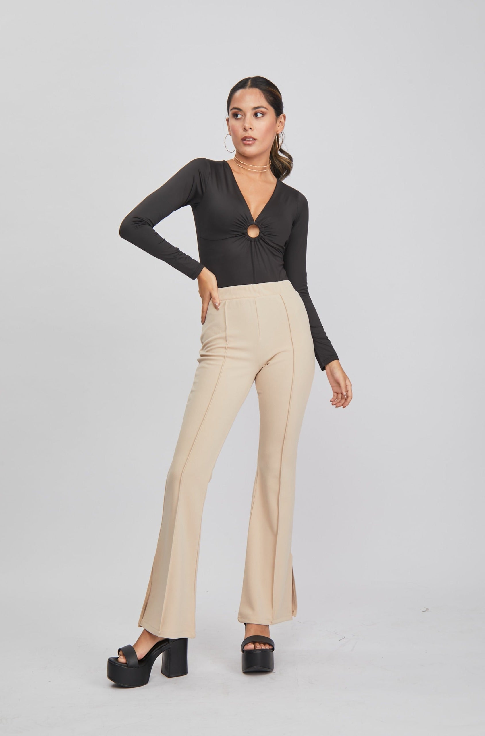 Pantalon Nuria - Hueso