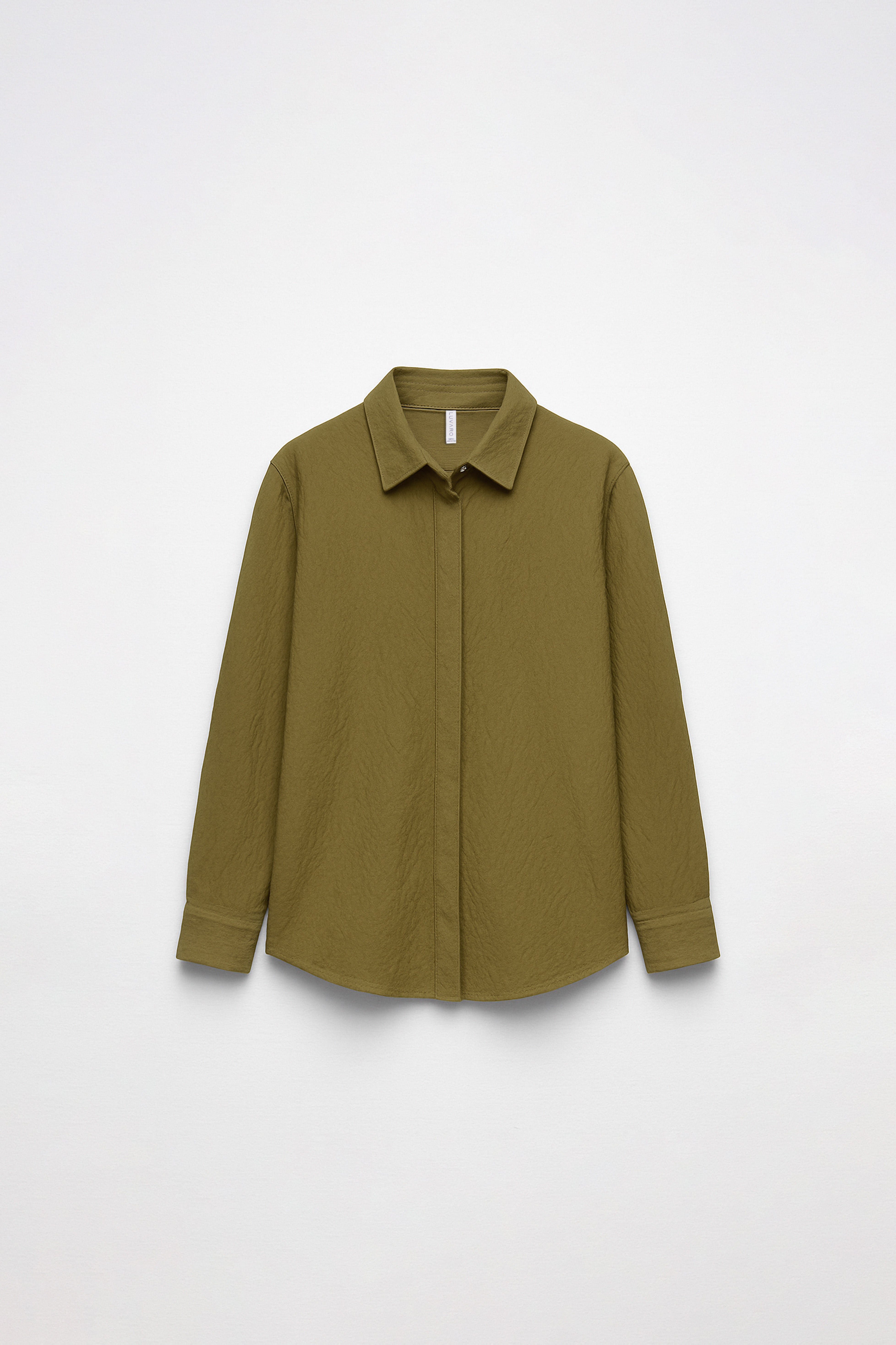 Camisa Fluida Básica - Verde