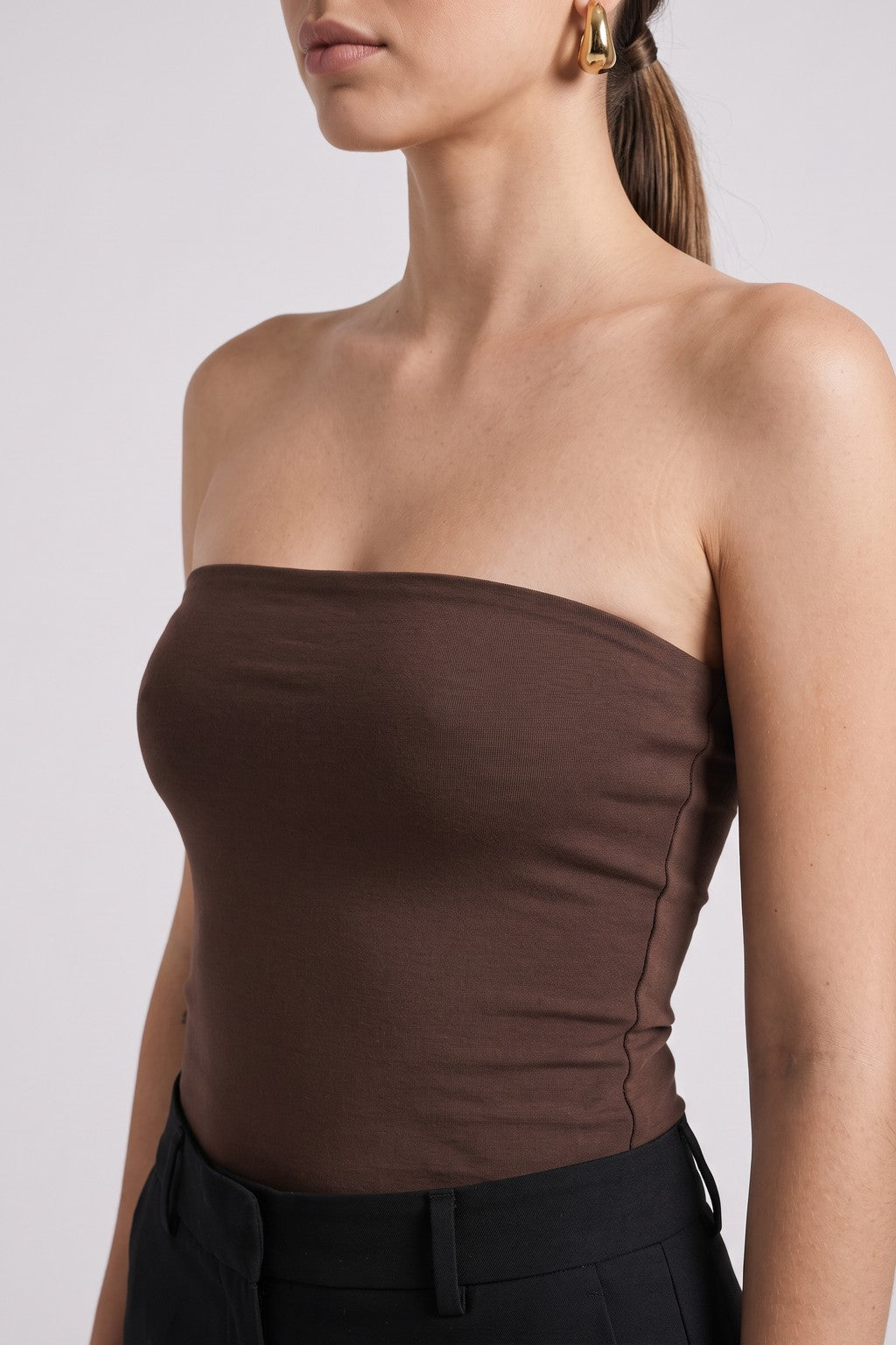 Body Strapless - Marrón