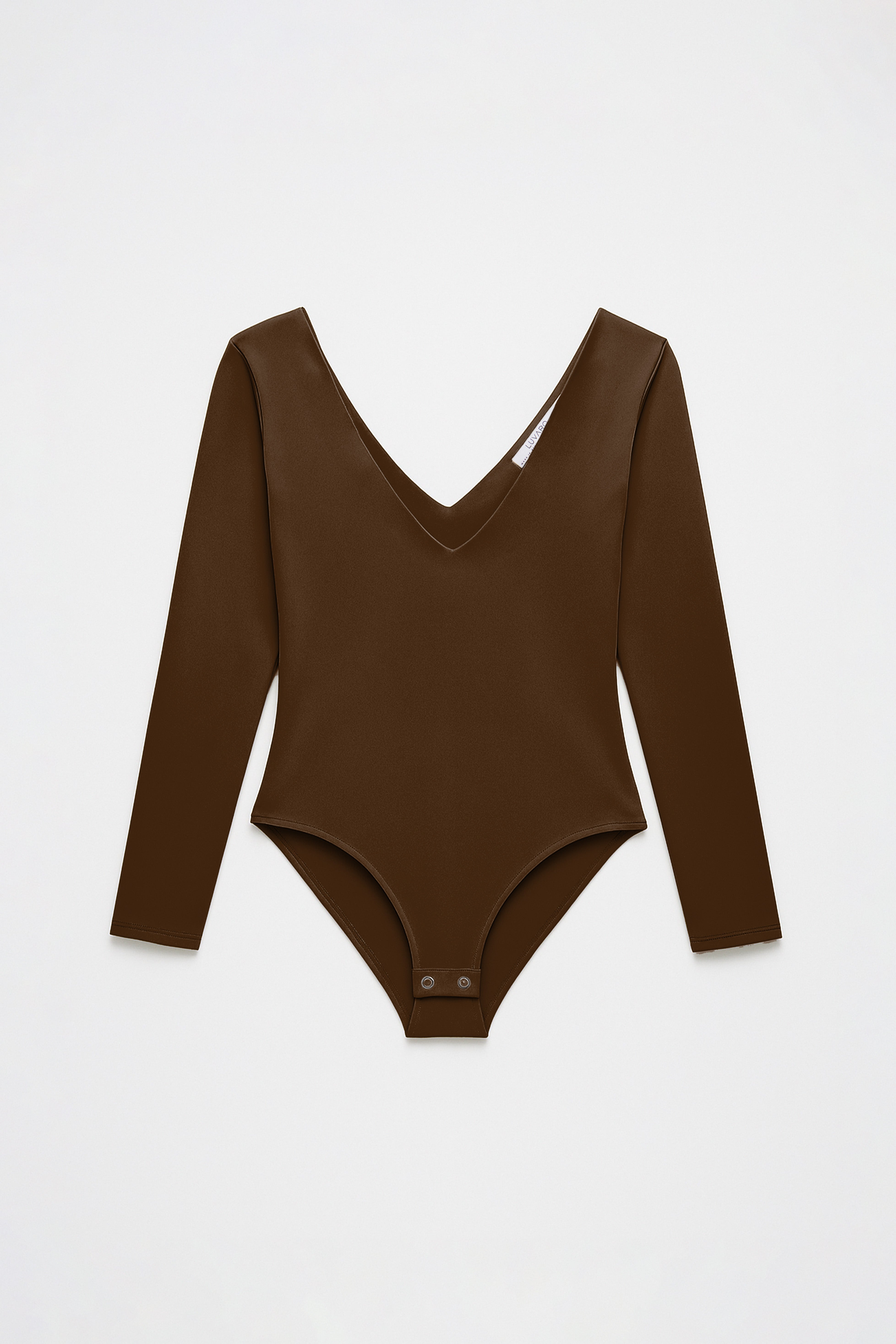 Body Escote V - Marrón