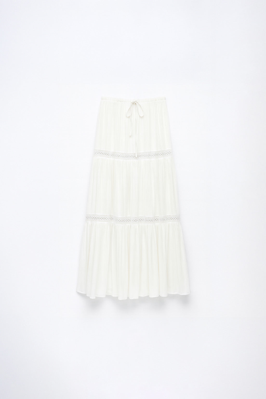Falda Midi con Adornos - Perla
