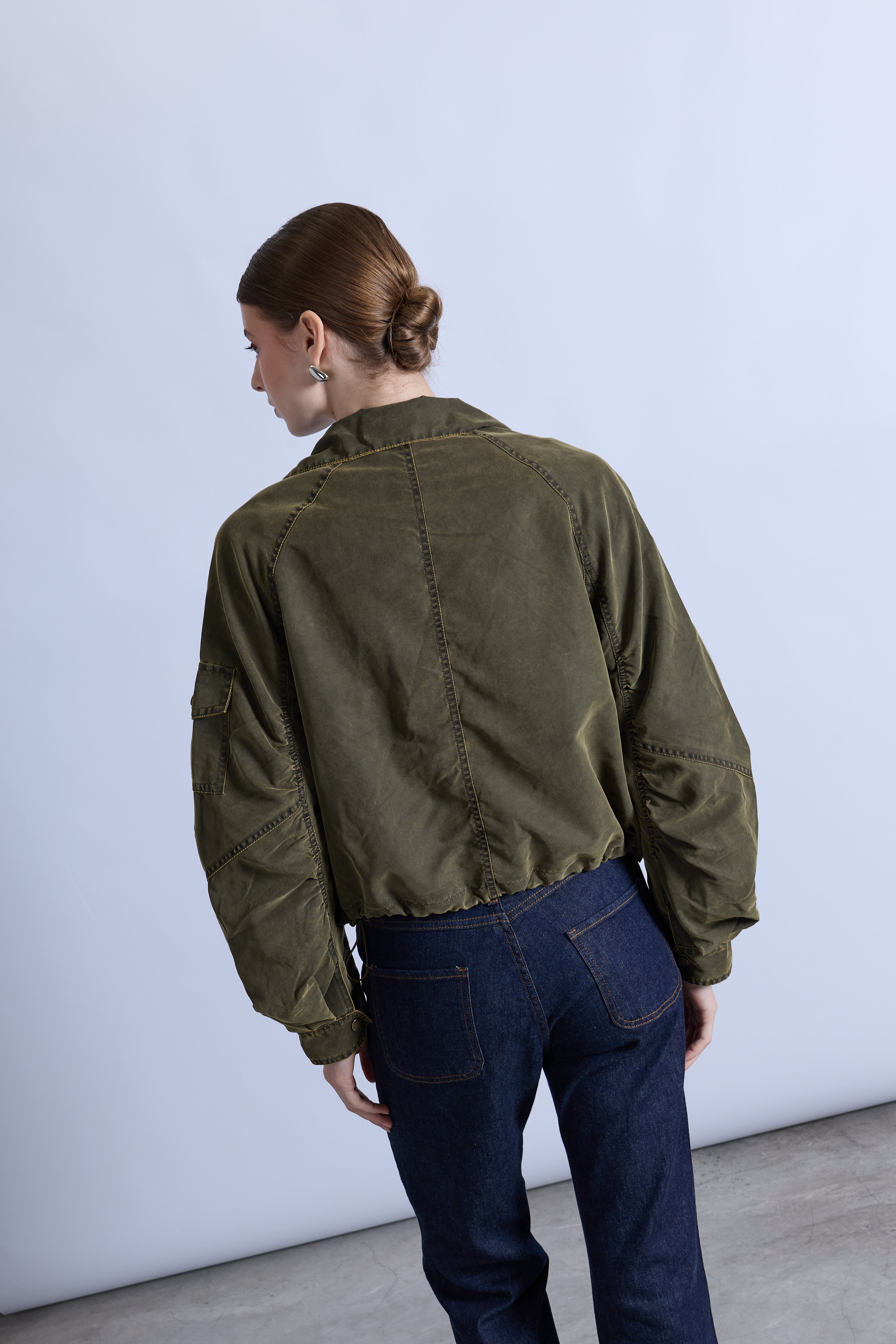 Casaca Oversize Cargo - Verde