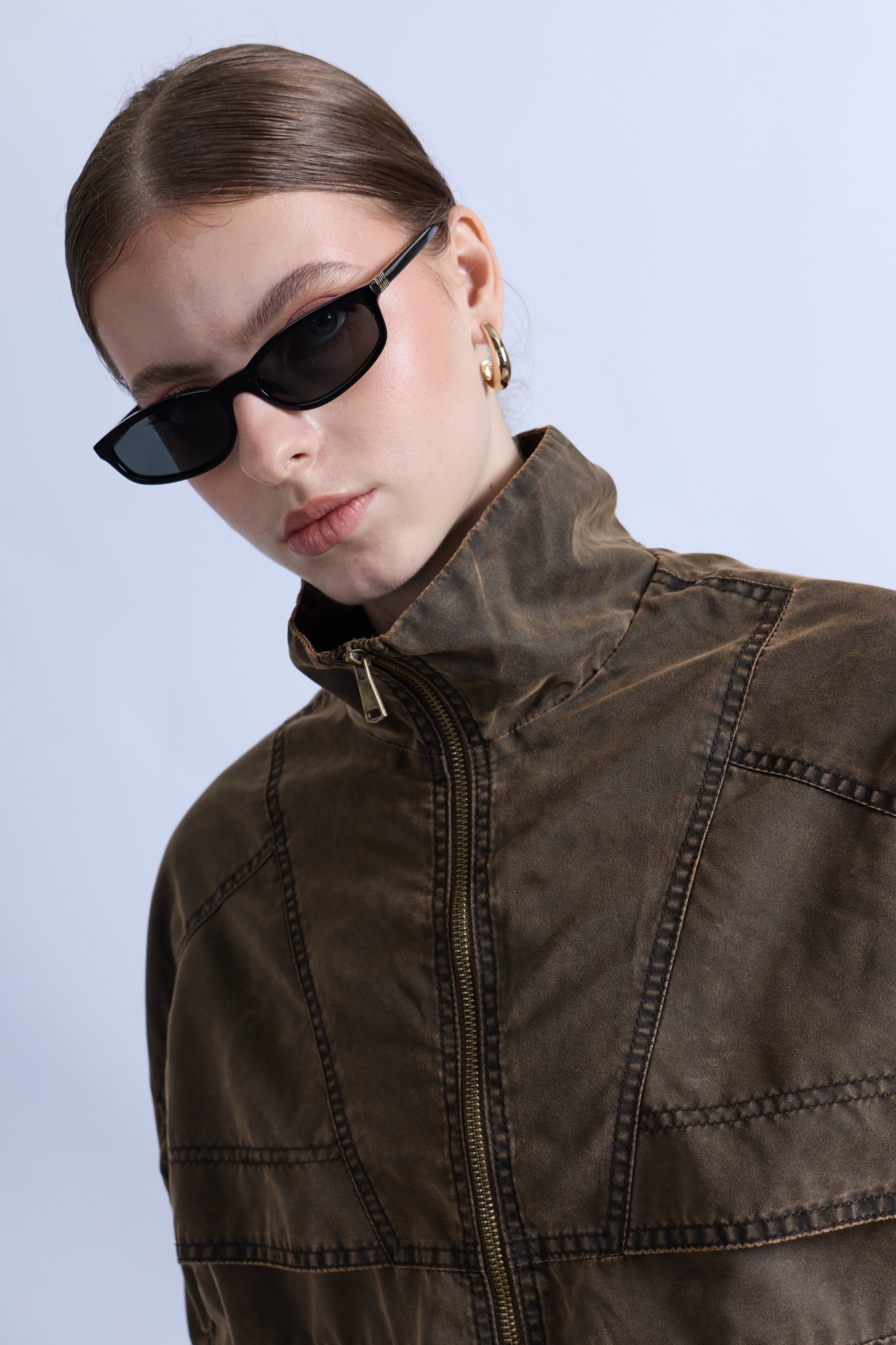 Casaca Oversize Cargo - Marrón