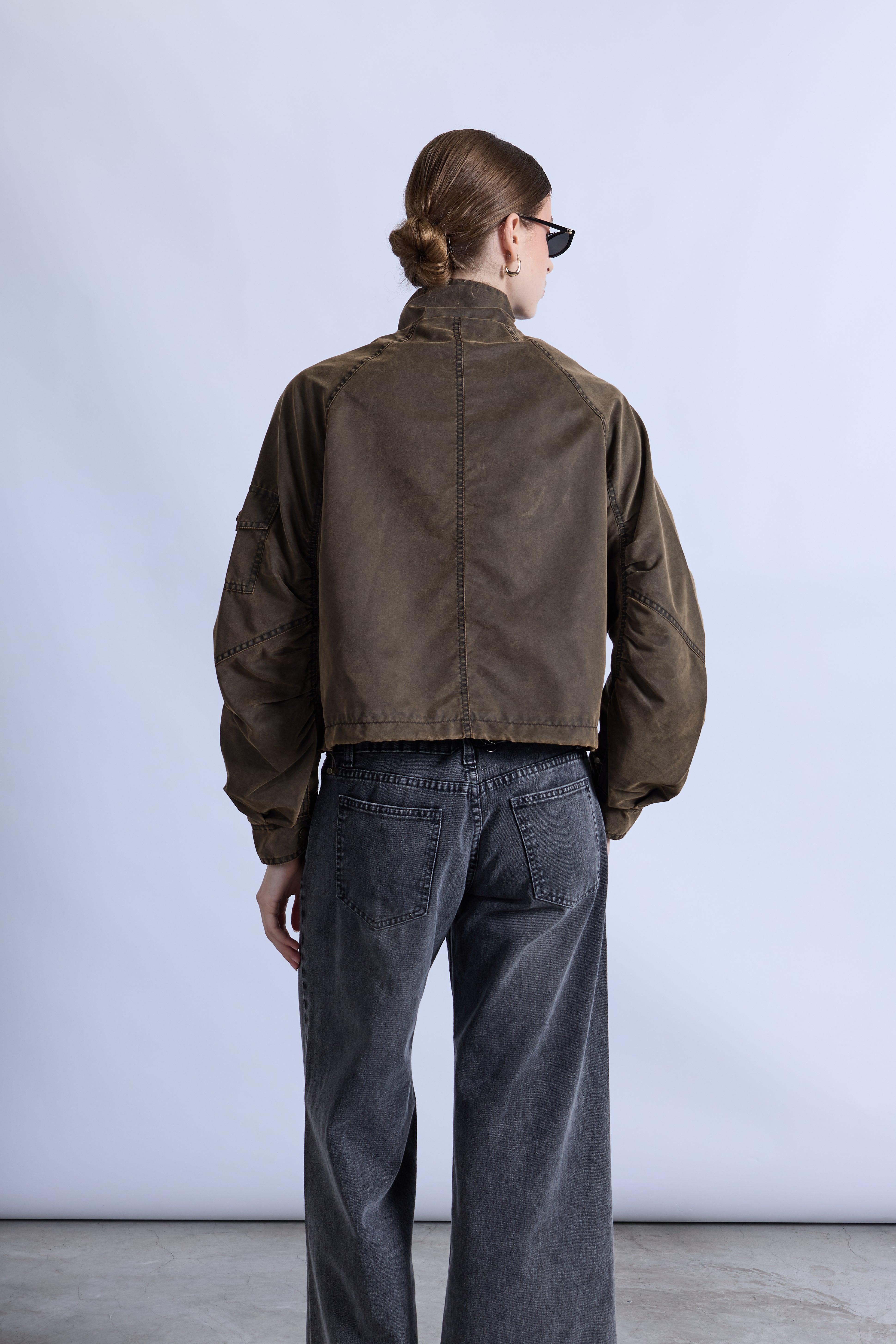 Casaca Oversize Cargo - Marrón
