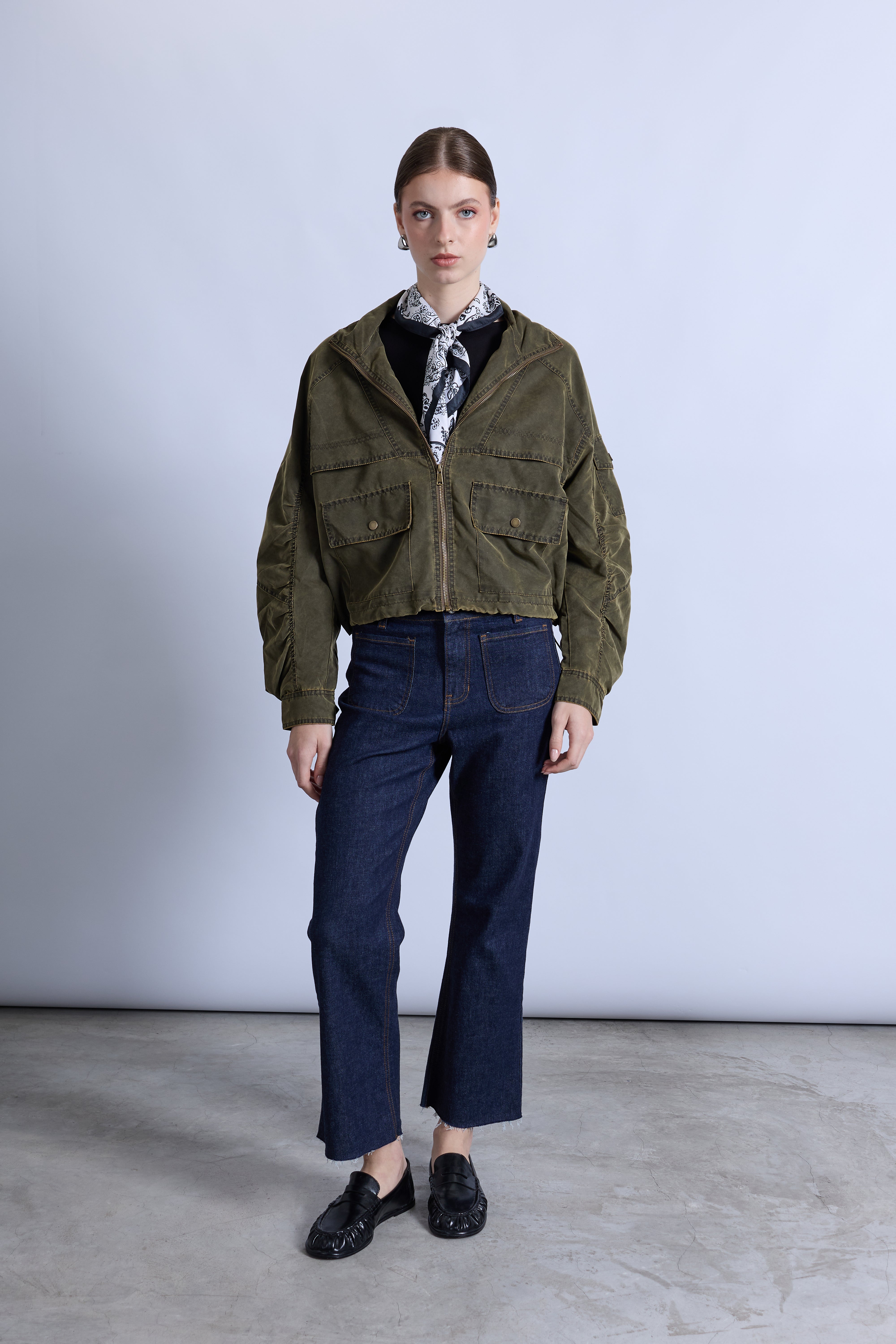 Casaca Oversize Cargo - Verde