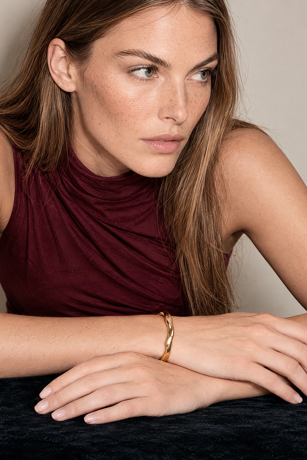 Pulsera Liso A Varios - foto en modelo 1