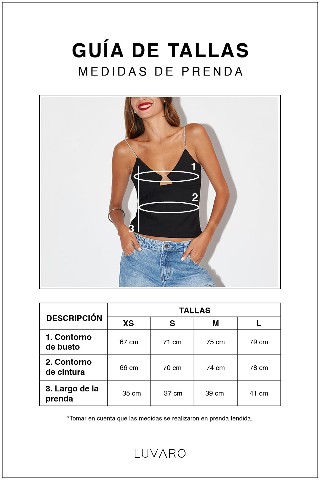 Top Cut Out Brillos - Negro