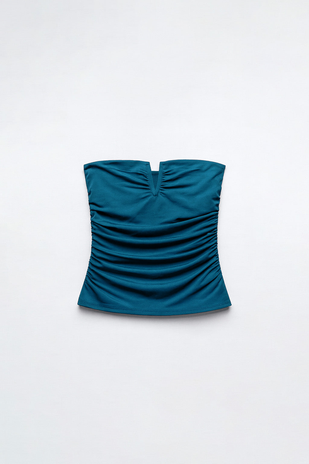 Top Strapless Escote V - Cobalto