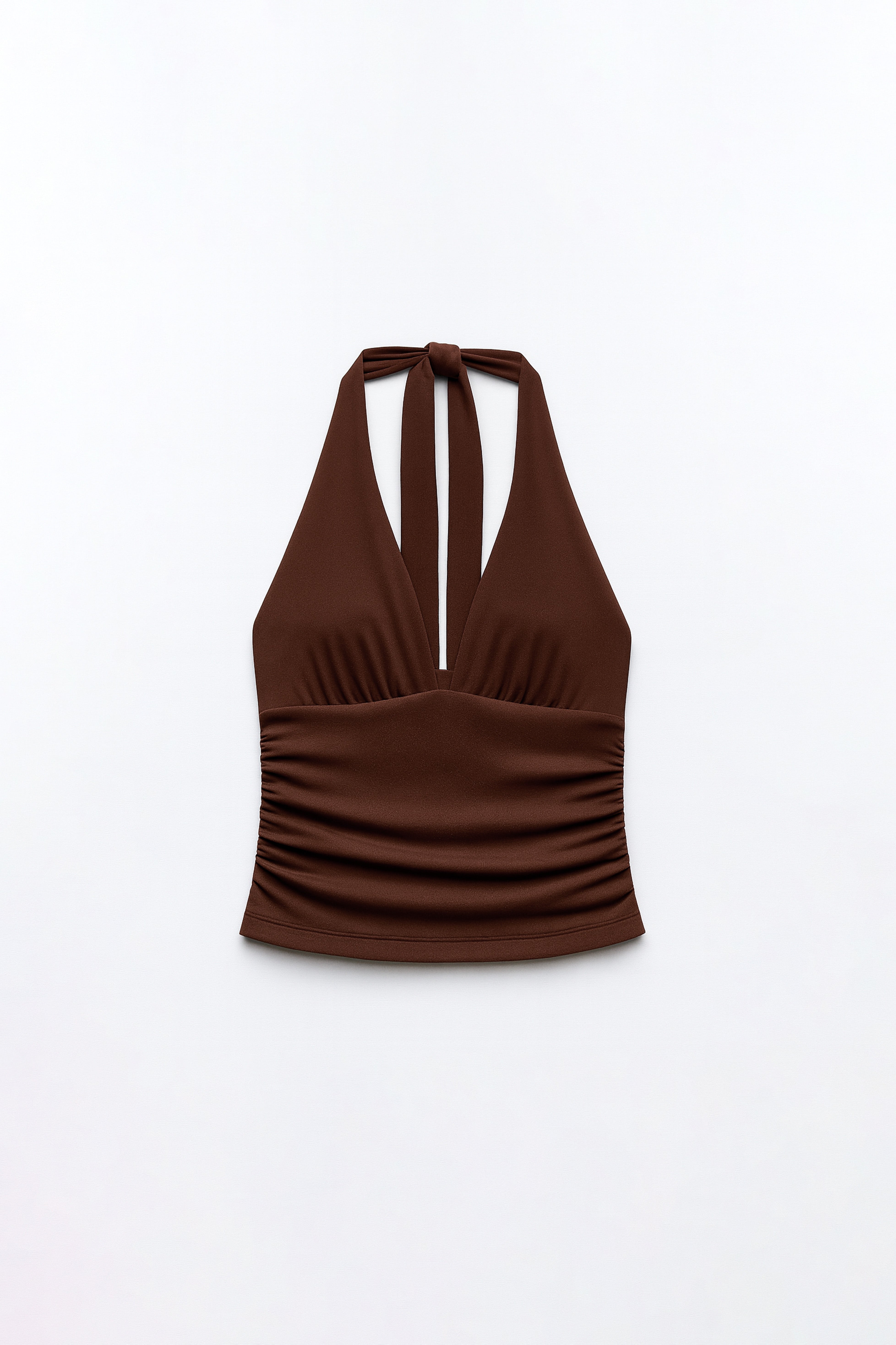 Top Tirantes Halter - Marrón