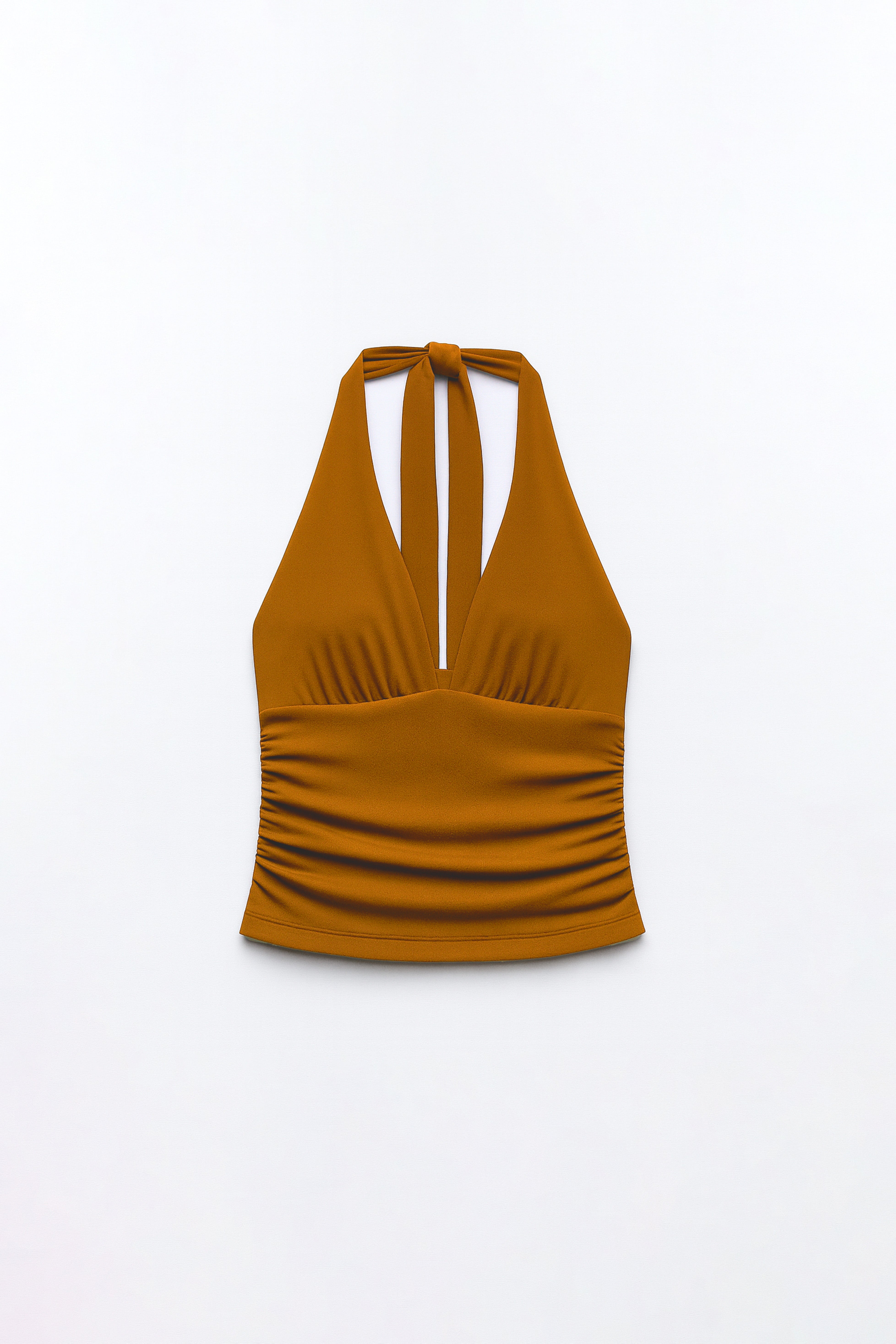 Top Tirantes Halter - Camello