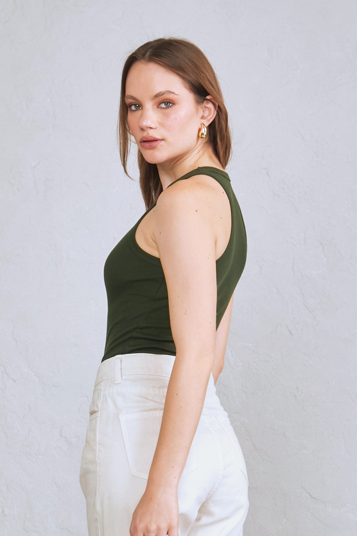 Top Mandy - Verde militar